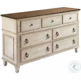 Southbury Fossil and Parchment Drawer Dresser