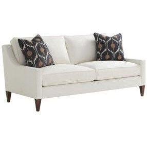 Belmont Apartment White 77" Upholstered Sofa
