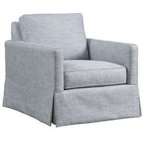 Beach Blue Upholstered Club Chair