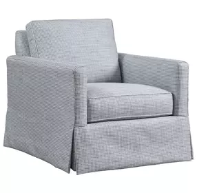 Beach Blue Upholstered Club Chair