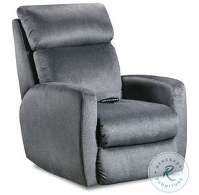 Primo Cyber Space Charcoal Power Headrest Rocker Recliner with SoCozi Massage