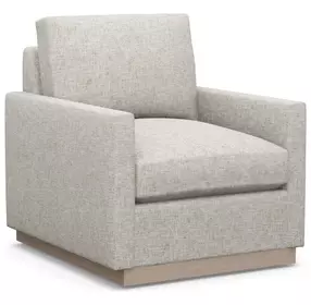 Meadow View Gray Upholstered Swivel Chair