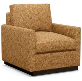 Meadow View Orange Upholstered Swivel Chair