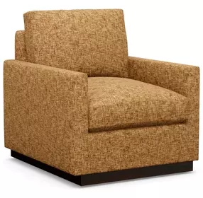 Meadow View Orange Upholstered Swivel Chair