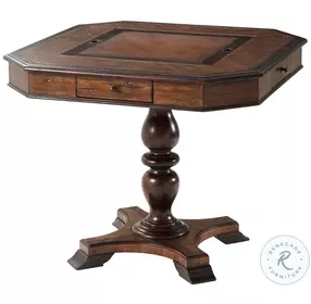 Ellery Black And Brown 36" Game Table