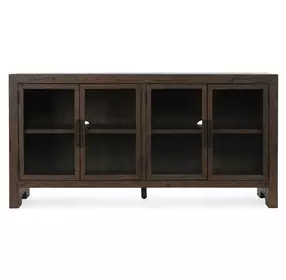 Troy Suede Brown 4 Door Buffet