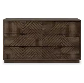 Santa Clara Toasted Brown 6 Drawer Dresser