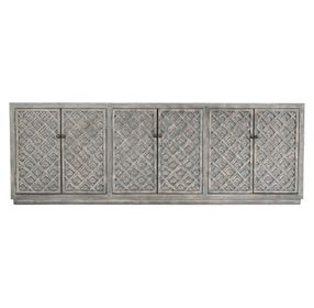 Jonas Timeworn Gray Reclaimed Pine 6 Door Buffet
