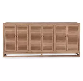 Jolen Distressed Brown 6 Door Buffet