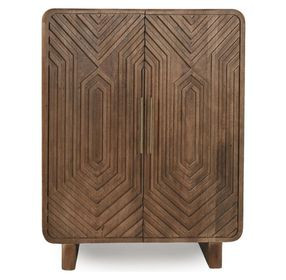 Holmes Artisan Brown 2 Door Bar Cabinet