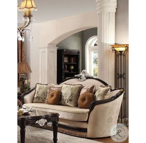 Ernestine Tan and Black Sofa