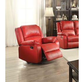Zuriel Red Rocker Recliner