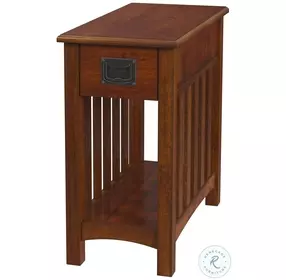 Butler Loft Larina Distressed Olive Ash 1 Drawer Shaker Side Table