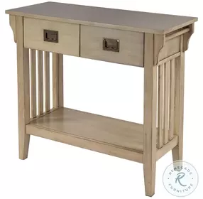 Larina Antique Beige 2 Drawer Console Table
