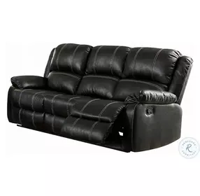 Zuriel Black Reclining 78" Sofa