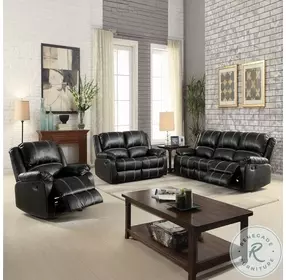 Zuriel Black Reclining Living Room Set