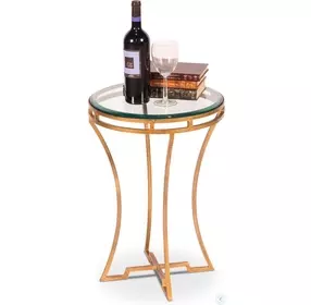 Gold Wine Side Table