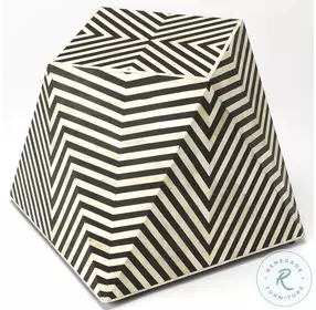 Zanzibar Black Bone Inlay Accent Table