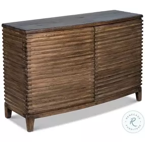 Remington Tan Ribbed Accent Cabinet