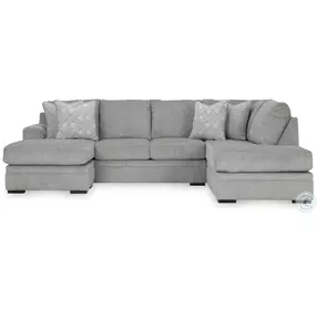 Casselbury Cement 2 Piece RAF Chaise Sectional