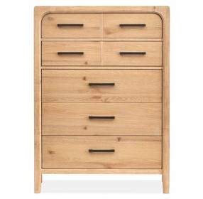 Somerset Butternut 5 Drawer Chest
