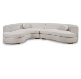 Concord Ivory 2 Piece Sectional with Pillows
