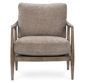 Lennon Grayish Brown Upholstered Accent Chair