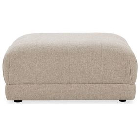 Adalynne Buttermilk Square Ottoman