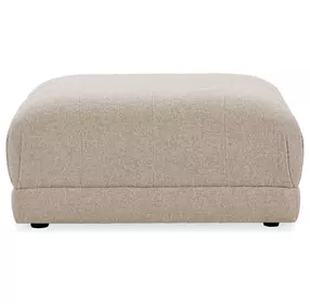 Adalynne Buttermilk Square Ottoman