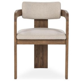 Labelle Tan Oak Upholstered Dining Chair