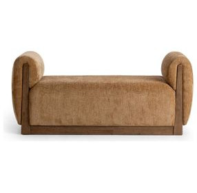 Soraya Spiced Amber Upholstered 61" Accent Bench
