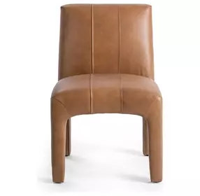 Liliana Tan Leather Upholstered Dining Chair