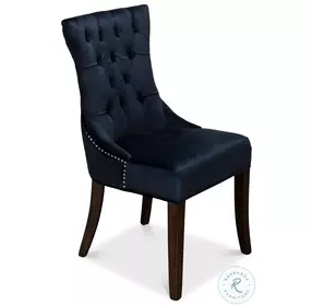 Sophie Blue Velvet Side Chair Set of 2