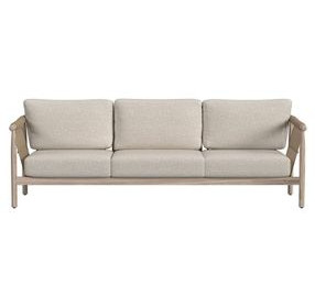 Leo Taupe 87" Outdoor Sofa