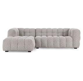 Walter Heathered Gray 2 Piece Modular Sectional with LAF Chaise