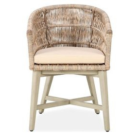 Collins Sand Upholstered Outdoor Dining Chair