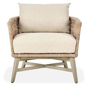 Collins Sand Upholstered Outdoor Accent Chair
