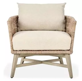 Collins Sand Upholstered Outdoor Accent Chair