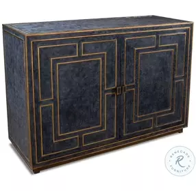 Bel Air Black Leather Buffet