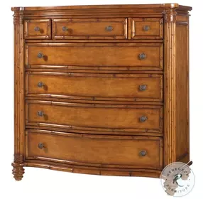 Island Estate Plantation Brown Silver Sea Chest