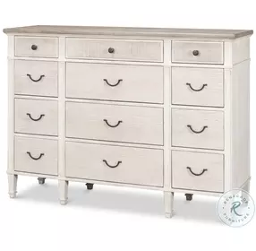 Dalmar Bungalow White 12 Drawer Dresser