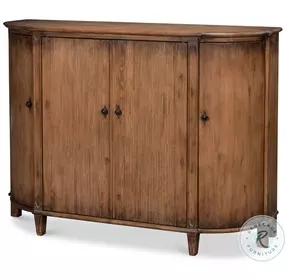 Brooks Brown Demilune Cabinet
