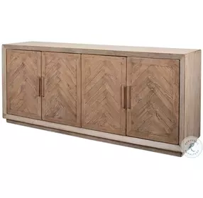 Hollis Stone Grey 4 Door Sideboard
