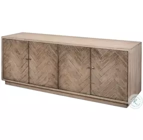 Amalia Stone Grey And Natural TV Stand