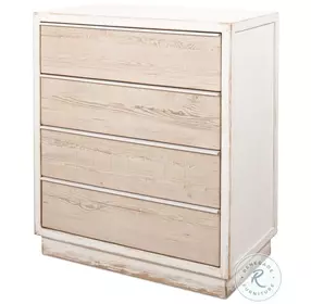 Stefano Antique White 4 Drawer Commode