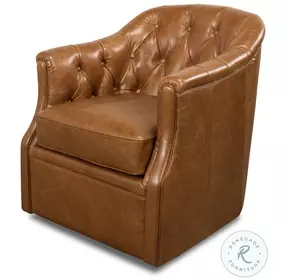 Coolidge Cuba Brown Swivel Chair