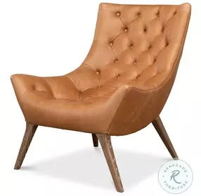 Lola Light Harness Brown Leather Chair