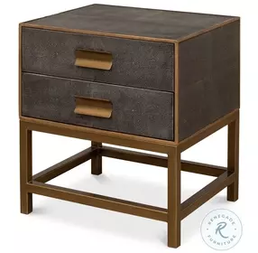 Gideon Antique Grey And Gold Side Table