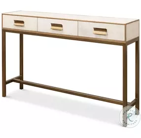 Gideon Osprey White And Gold Console
