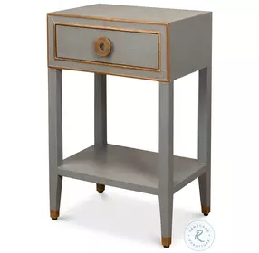 Gabriella Storm Grey 1 Drawer Nightstand